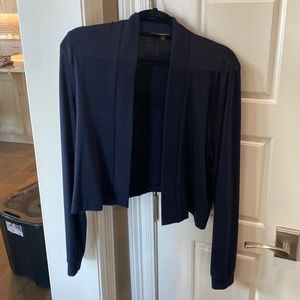 Banana Republic Luxespun short jacket.  Lightweight, navy.  Size Large